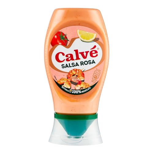 Calve Calvè Salsa rosa mayo Fritessoße Soße Sauce squeeze 225ml von Calvé