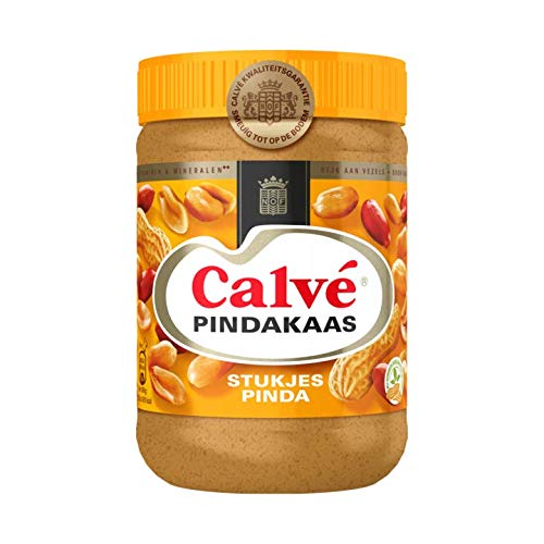 Calvé - Erdnussbutter mit Nussstücken - 650g - Packung à 3 Stück von Calvé