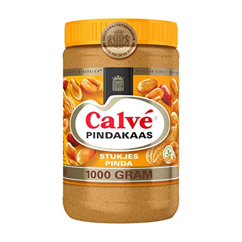Calve Erdnussbutter mit Erdnussstücken 1000 g - mit echten Erdnussstücken von Calve