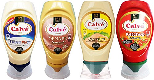 Calvé testpaket 4 Italian Sauces Bontà Fresca Mayò Classica Ketchup Senape 250ml von Calvé