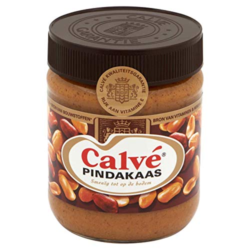 Niederländische Erdnussbutter | Calvé | Erdnussbuttertopf | Gesamtgewicht 350 Gramm von Calvé