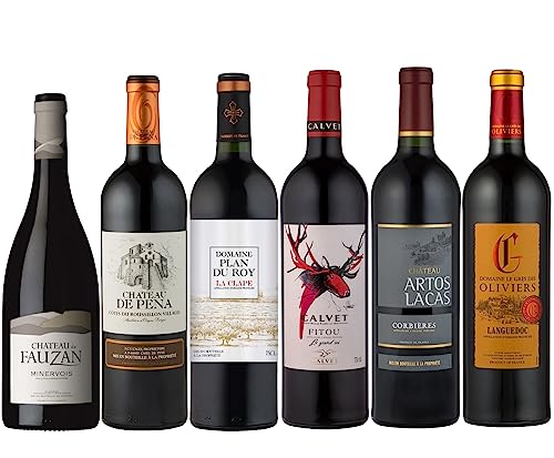 La Grande Vinothèque - Wein Probierpaket - Auswahl von 6 Rotweinen unserer Weingüter aus Südfrankreich (6 x 0,75L) von La Grande Vinothèque
