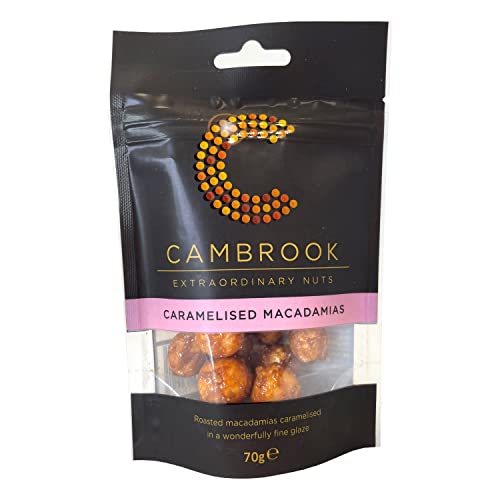 Cambrook Farm Caramelised Macadamias 70g (Pack of 18) von Cambrook Farm
