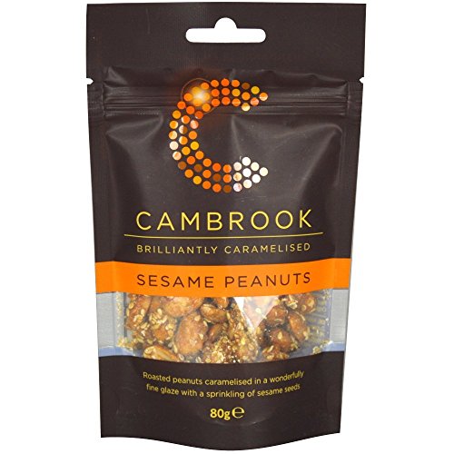 Cambrook Farm Caramelised Sesame Peanuts 80g (Pack of 18) von Cambrook Farm