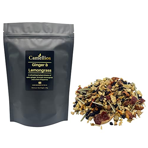 Ingwer- und Zitronengras-Tee, Kräutertee, lose Blätter, Kamellios (200 g) von Camellios