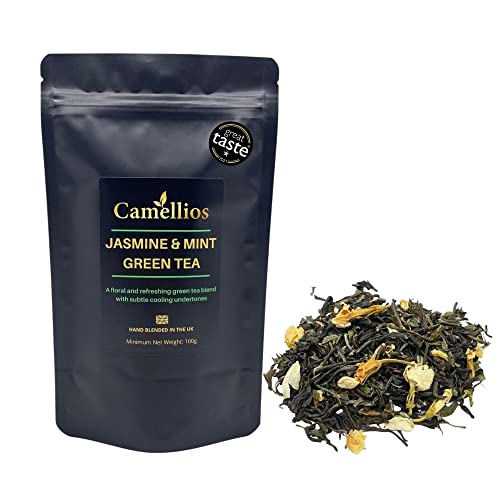 Jasmin und mintgrüner Tee, grüner loser Tee, Kamellios (500 g) von Camellios
