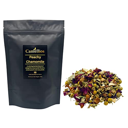 Peachy Chamomile Tea, Kräutertee für lose Blätter (200 g) von Camellios