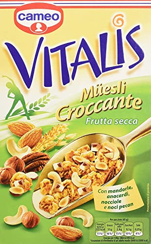 3x Cameo Vitalis Muesli Croccante Frutta Secca Cerealien getrocknete Früchte 300g von Cameo