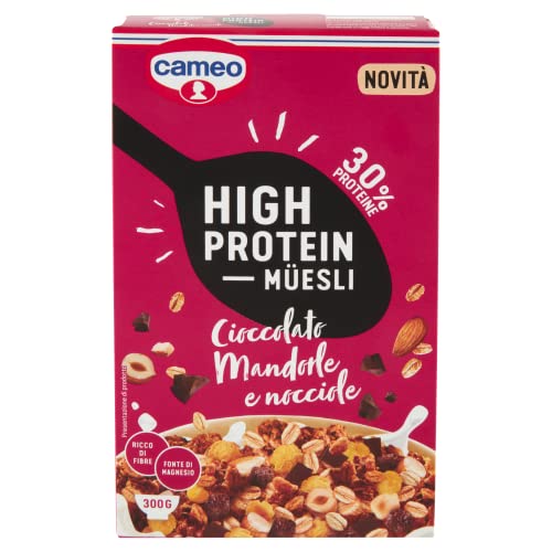 6x Cameo High Protein Müesli Schokolade Mandeln und Haselnüsse 300 g 6x Cameo High Protein Müesli Schokolade Mandeln und Haselnüsse 300 g von Cameo