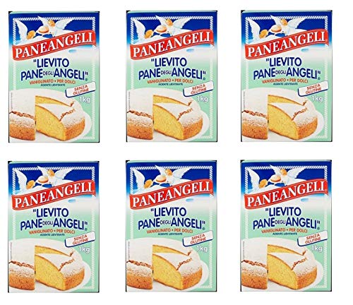 6x Cameo Paneangeli Lievito Vanigliato per Dolci Italienische Vanille hefe für Kuchen Glutenfrei 1Kg Backmischung von Cameo