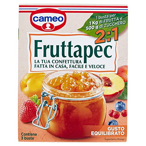 Cameo Fruttapec Gusto Equilibrato Zubereitet für Hausgemachte Marmelade 75g ( Enthält 3 Beutel à 25g ) von Cameo