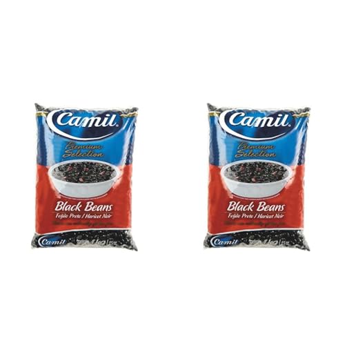 Brasilianische schwarze Bohnen CAMIL - Feijão Preto CAMIL 1kg (Packung mit 2) von Camil