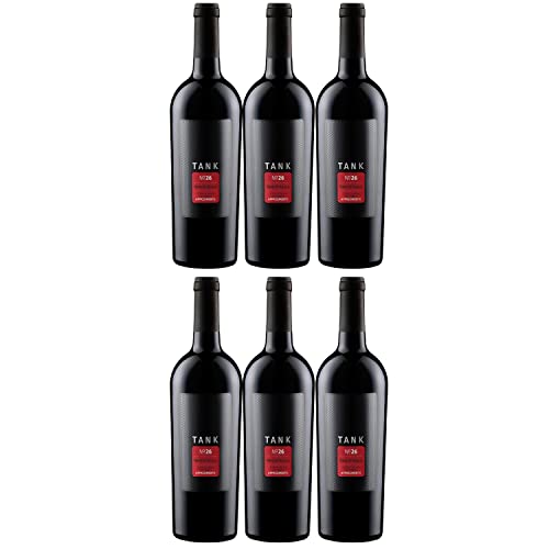 Camivini TANK 26 Nero d'Avola Appassimento IGT Rotwein Wein Halbtrocken Italien I FeinWert Paket (6 Flaschen) von Camivini
