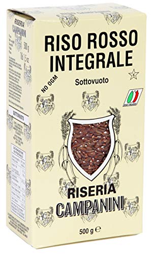 RISO ROSSO INTEGRALE Roter Vollkorn Reis RISERA CAMPANINI 500g aus Italien von Campanini