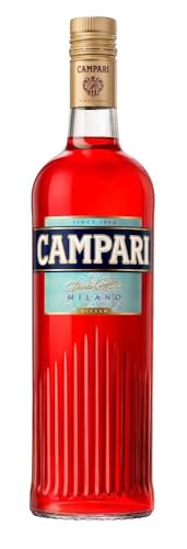 Campari Bitter Aperitif - Italienische Aperitif-Legende in 1 l Flasche - Für erfrischende, fruchtig Cocktail Klassiker wie Negroni, Spritz und Soda - 1,0 l von Campari