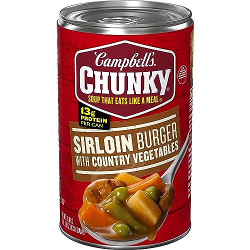 Campbell's Chunky Soup, Sirloin Burger with Country Vegetables, 18.8 Ounce Campbell's Chunky Soup, Sirloin Burger with Country Vegetables, 18.8 Ounce von Campbell's
