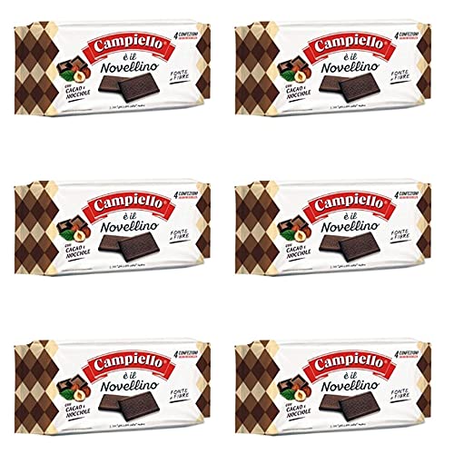 6x Campiello Novellino cacao Kekse Kakao und Haselnuss 350g Kuchen Butterkeks 6x Campiello Novellino cacao Kekse Kakao und Haselnuss 350g Kuchen Butterkeks von Campiello