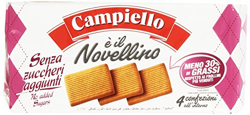 6x Campiello Novellino ohne Zuckerzusatz Kekse 350g Kuchen Butterkeks von Campiello