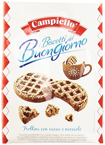 Campiello Biscotti del Buongiorno Frollini con cacao e nocciole Shortbread mit Kakao und Haselnüssen 700g biscuits cookies 100% Italienische Kekse von Campiello