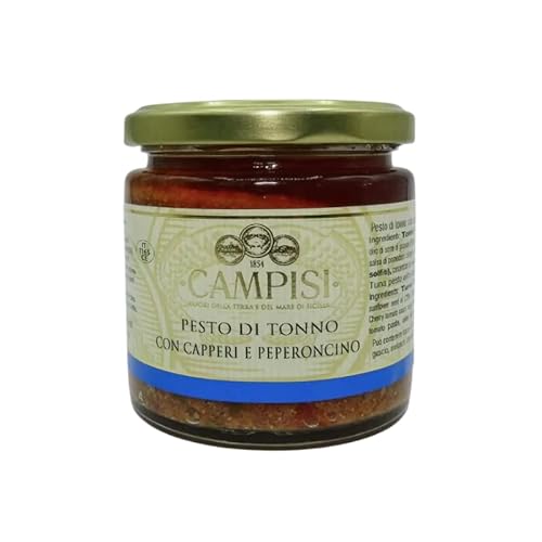 CAMPISI Sizilianisches Thunfischpesto mit Kapern und Chili, 210g CAMPISI Sizilianisches Thunfischpesto mit Kapern und Chili, 210g von Campisi