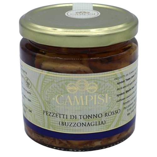 CAMPISI Stücke vom sizilianischen Roten Thunfisch „Buzzonaglia“ 220g CAMPISI Stücke vom sizilianischen Roten Thunfisch „Buzzonaglia“ 220g von Campisi