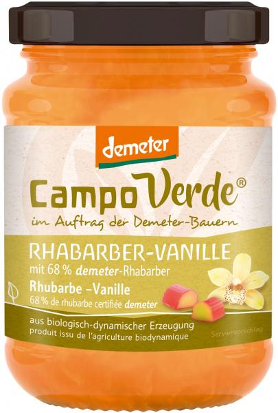 Campo Verde Demeter Fruchtaufstrich Rhabarber-Vanille von Campo Verde