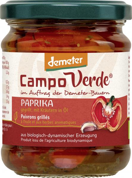Campo Verde Demeter gegrillte Paprika in Öl von Campo Verde