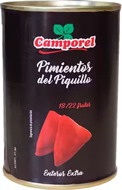 Camporel Pimientos del Piquillo - geräucherte Spitzpaprika (1 x 360g) Dose (360) von Camporel