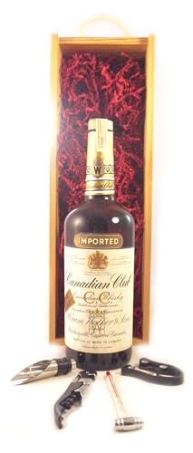 Canadian Club Whisky 1969 (1.14 Litres) in einer Geschenkbox, da zu 3 Weinaccessoires, 1 x 1000ml von Canadian Club Whisky