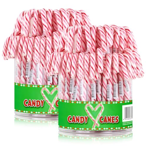 Candy Stöcke rot-weiß 72x14g in der Dose Zucker-stangen (2er Pack) von Candy Canes