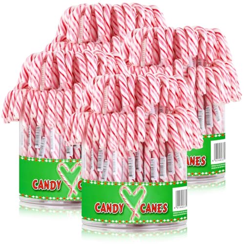Candy Stöcke rot-weiß 72x14g in der Dose Zucker-stangen (4er Pack) von Candy Canes