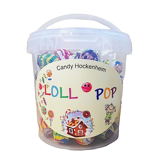 Candy Hockenheim 600g Großpackung Lollipop Lollies Mit Verschiedenen Geschmacksrichtungen Im Eimer Kindergeburtstag von Candy Hockenheim
