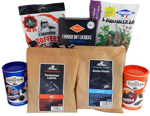 Lakritz Feinschmeckerset | Geschenk - Set | Probier - Set | 7 Sorten | 1,33 kg | Süß, Salzig und Stark | Verschiedene Sorten Für Lakritzliebhaber Lakritz Feinschmeckerset | Geschenk - Set | Probier - Set | 7 Sorten | 1,33 kg | Süß, Salzig und Stark | Verschiedene Sorten Für Lakritzliebhaber von Candy Hockenheim