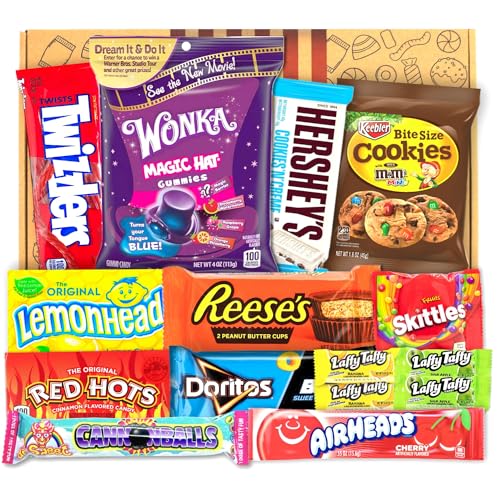 Special Box mit Wonka Gummies | USA Süßigkeiten | Weingummis | Candy Geschenkbox | ausgefallenes Geschenk | Geburtstag | Muttertag | Candy & Bar ® von Candy & Bar