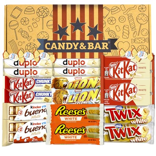 Weiße Schokolade Mix Box | Kinderschokolade | Party Mix | Süßigkeiten Mix | Geburtstag | Geschenkbox |Candy & Bar von Candy & Bar