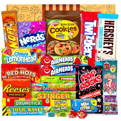 JUMBO USA Original Box | 21 Teile | American Candy Box | USA Import | Snack Box | Box voller Top Produkte | Geburtstag | Geschenkbox für besonderen Anlass | Candy & Bar ® von Candy & Bar