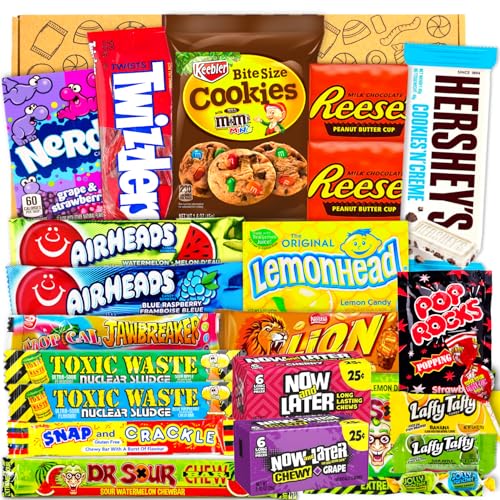 JUMBO USA Original Box | 21 Teile | American Candy Box | USA Import | Snack Box | Box voller Top Produkte | Geburtstag | Geschenkbox für besonderen Anlass | Candy & Bar ® von Candy & Bar