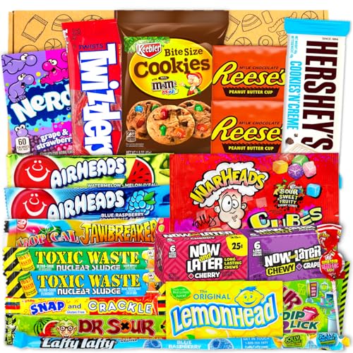 JUMBO USA Original BOX | 21 Teile | American Candy | USA Import | Snack Box | Box voller Top Produkte | Geburtstag | Muttertags Geschenk | Ostern Süßigkeiten | Candy & Bar ® von Candy & Bar