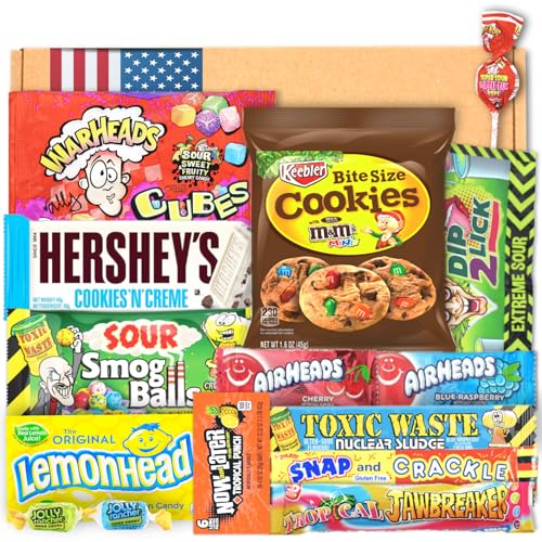 Prime USA Box | USA Import | USA Süßigkeiten | ausgefallene Sweets | Geburtstag | Party Sweets | Geschenkbox | Hersheys Schokolade | Muttertags Box |Candy & Bar ® von Candy & Bar