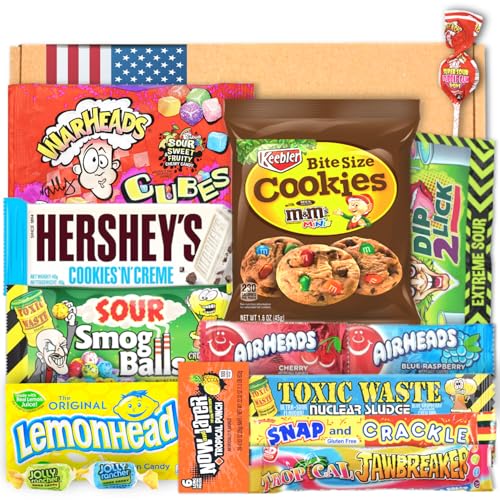 Prime USA Box | USA Import | USA Süßigkeiten | Box voller Top Produkten | ausgefallene Sweets | Geburtstag | Party | Geschenkbox | Vatertag | Candy & Bar ® von Candy & Bar