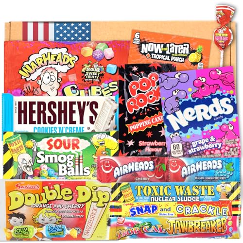 US Candy Box | USA American Candy Box | USA Import | Geschenkbox für Geburtstag | Vatertag | Party | Candy & Bar ® von Candy & Bar