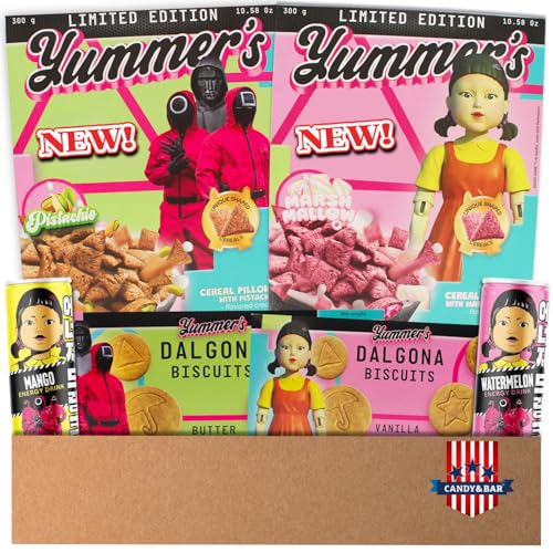 Korea Snack Doppelpack | 2x Dalgona Candy, 2x Erfrischungsgetränk & 2x Frühstücks-Cerealien | Original koreanische Spezialitäten | Perfekt für Fans | Candy & Bar ® (Doppelpack 6 Stück) von Candy & Bar