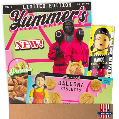 Korea Snack Pack | 140g Dalgona Candy, Erfrischungsgetränk & Frühstücks-Cerealien | Original koreanische Spezialitäten | Perfekt für Fans | Inklusive traditioneller Form-Option | Candy & Bar ® von Candy & Bar
