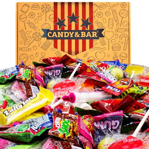USA Party Mix Box | 80+ Teile | amerikanische Süßigkeitenmischung | Sweets Geschenkbox | USA Laffy Taffy | leckere mini Candys | Teste unsere neue Box ! | Candy & Bar ® von Candy & Bar