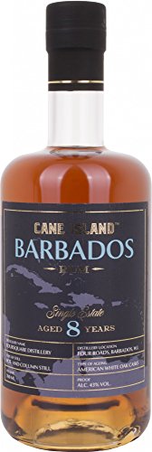 Cane Island BARBADOS 8 Years Old Single Estate Rum 43% Vol. 0,7l von Cane Island