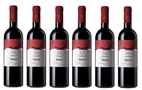6x 0,75l - 2021er - Canicattì - Aquilae - Merlot - Sicilia I.G.P. - Sizilien - Italien - Rotwein trocken 6x 0,75l - 2021er - Canicattì - Aquilae - Merlot - Sicilia I.G.P. - Sizilien - Italien - Rotwein trocken von Canicattì - Aquilae