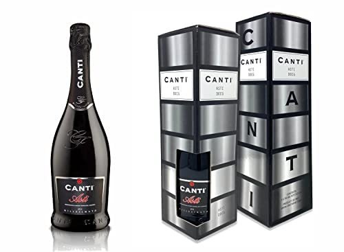 CANTI Asti D.O.C.G. Süßer Sekt Champagner Geschenkbox (1 x 0.75 l) von CANTI