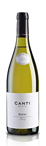 Canti - Gavi D.O.C.G. italienischer trockener Weißwein 12,5%, Cortese-Trauben aus Piemont, blumiges und zitrusartiges Aroma mit frischem, mineralischem Geschmack, 1x750 ml von CANTI