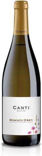 Canti - Weißer D.O.C.G. Spritzwein, Moscato d'Asti, italienische Traubensorte aus Piemont, fruchtiger und süßer Geschmack, 1x750 ml von CANTI