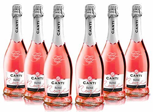 Canti - Prosecco D.O.C Cuvée, rosé Wein sekt extra trocken 11%, italienische Glera und Pinot Noir Rebsorten aus Veneto, frischer und fruchtiger Geschmack, 6x750 ml von CANTI